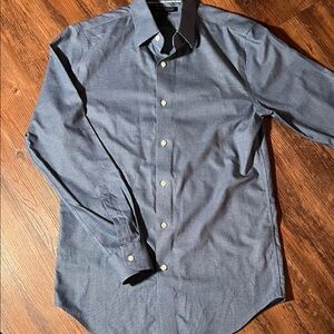 Men's Banana Republic Slim Fit Blue Dress Button Down Shirt